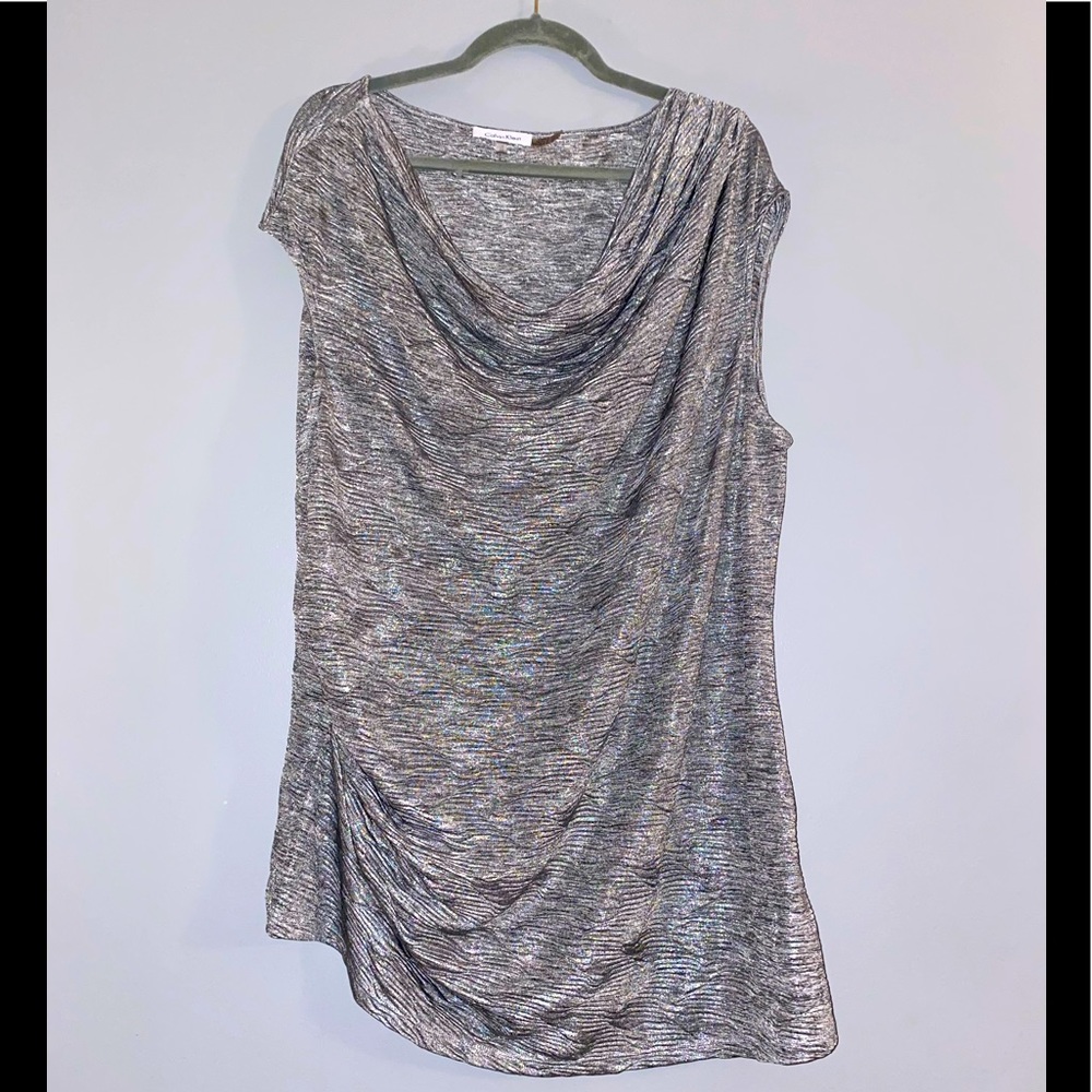 Calvin Klein metallic top
